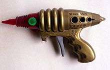 Photograph of a toy raygun